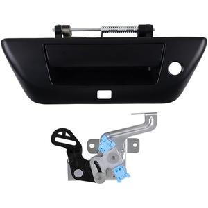 HYILUN0104 Soomth Black Painted Tailgate Handle Latch Compatible with Nissan Titan 2017-2024