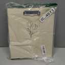 3 Ring Binder with Clipboard,1 Inch Binders with Notepad&5 Dividers with Pockets, Labels,PU Clipboards for School Office(Beige Flower,Letter Size)