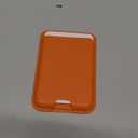 Magnetic Wallet Compatible with MagSafe for iPhone 17 16 15 14 13 12 Pro Max Air Plus Model, Mag 3 Safe Card Holder Stick on Accessories for Apple Cell Phone & Case, Orange