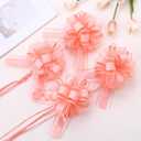 Lotus Root Pink 8 PCS Large Pull Bows,Bow for Gift Wrapping,6 inches, Wrapping Christmas, Party Birthday Gift Wedding, Valentine's Day Decorations for Boxes or Flowers