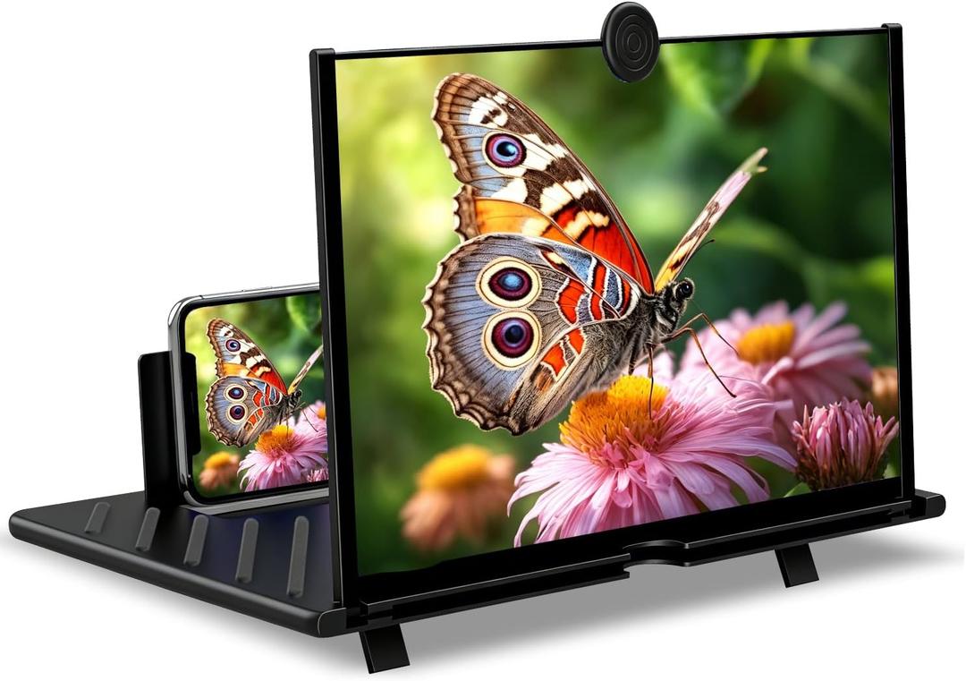 20 Inch Phone Screen Magnifier, Pull-Out Type Big Screen Magnifier for Cell Phone, Portable Mobile Phone Amplifier for Watching Video and Shows