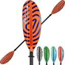 Kayak Paddles with Fiberglass Shaft and Reinforced PP Blade, Floating Adjustable Kayaking Oars, 3 Piece, 240-260 cm/94-102 Inches