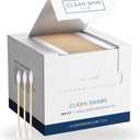 Clean Skin Club Clean Swabs | 500CT | One Pointed Tip | Biodegradable + Organic Cotton & Bamboo | Makeup & Nail Polish Touch-ups | Chlorine-Free & Hypoallergenic (500 Count)