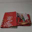 Breling 3 Pcs Christmas Kitchen Curtains Valances and Tiers Set for Windows Merry Christmas Snowman Santa Claus Decor Short Curtain Set for Bedroom Window Treatment Decor Party Favor Supplies