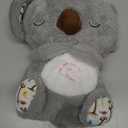 Breathing Stuffed Animal, Mush Plushies for Anxiety and Sleep, Four Gear Adjustment, Volume Control, Rhythmic Breathing Motion with Music Lights, for Newborns 0+ Months