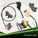 Pit Bike Front Brake & 12mm Rear Hydraulic Disc Brake Caliper Assembly Compatible with Apollo SSR 125cc 110cc Tao Tao Coolster Roketa X-pro 4-Stroke 50cc 70cc 90cc Chinese Dirt Bike Parts