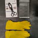 2025 Humane Rat Trap Outdoor Rodent Traps Humane Mouse Trapss Indoor Squirrel Trap,Sensitive Pedal Trigger,Metal Rat Live Animal Traps for Voles,Chipmunk,Rodents,Mice,Moles (Include Gloves&Clamps)