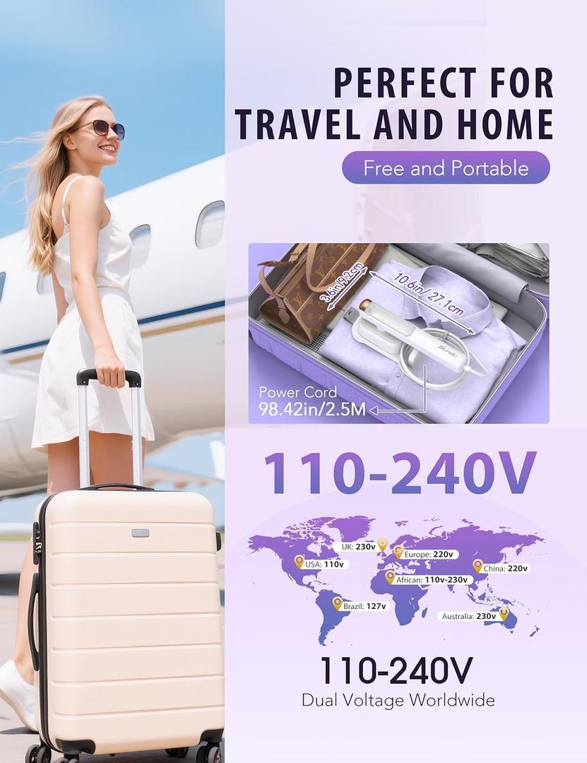 Travel Steamer for Clothes, Portable Mini Clothes irons, 123456789