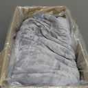 Sealy Electric Blanket Queen Size, Flannel Heated Blanket with 10 Heating Levels & 1-12 Hours Auto Shut Off, Machine Washable, Light Grey, 84 x 90 Inch