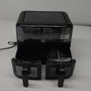 Forno Air Fryer Chefman, cesta dupla de 6 litros, preta, 1700W