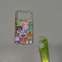 MOSNOVO for iPhone 17 Pro Case | Military Grade 6.6ft Drop Tested | Camera Control | Clear with Air Ticket Labels Design