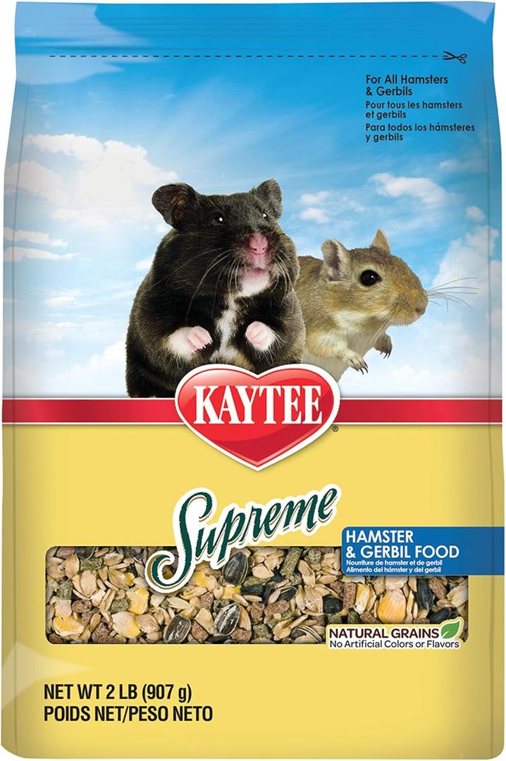 Kaytee Supreme Hamster & Gerbil Food, 2 Lb (2 Pound (Pack of 1))