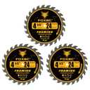 FOXBC 4-1/2 Inch Carbide Circular Saw Blade 24T Framing Wood Cutting with 3/8-Inch Arbor