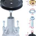 GELASKA 2 Pack 587819701 Spindle Assembly Kit with 532199789 Pulley Replaces 187292, 192870, 187281, 587820301, 532187292, 539112057, 587125401, 587256401, 532187281, 532192870, 532192872, 587253301