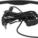 Bone Conduction Wired Headphones with Noise Cancelling Mic 3.5mm Connector Sweat Resistant Headphones for Cycling Running and Other Sports (Black)