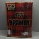 Brawny Tear-A-Square 3-Ply Paper Towels, 12 XL Family Rolls = 30 Regular Rolls, Strong, Absorbent, and Durable with 3 Sheet Sizes (Quarter, Half, Full)