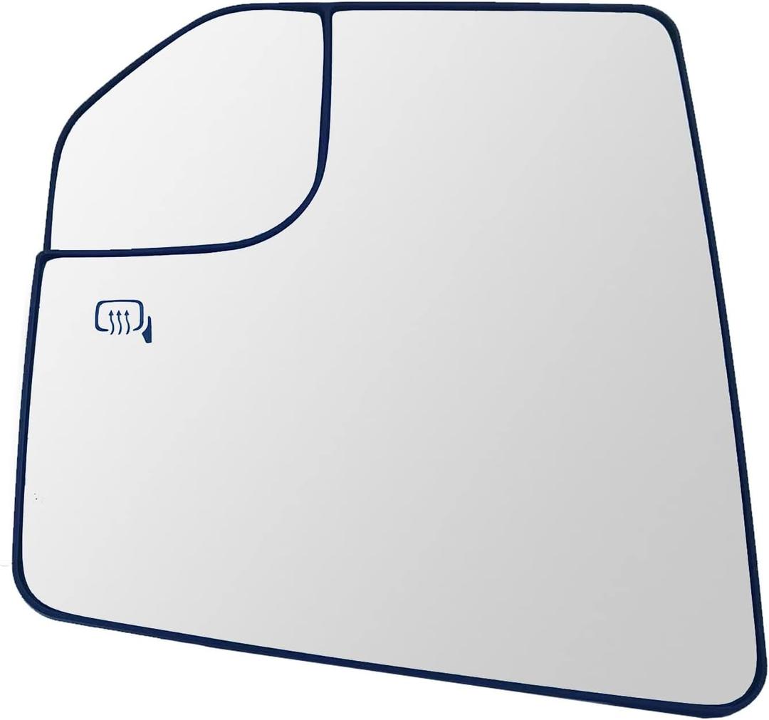 Driver Side Heated Mirror Glass Replacement For Ford F150 2015 2016 2017 2018 2019 2020 - for Ford F150 Power Side Mirror with Rear Holder