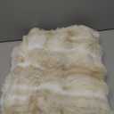 MADIZZ Pack of 2 Thick Plush Wool Throw Pillow Covers 20x20 Inch White Beige Soft Neutral Decorative Throw Pillows Accent Boho Cushion Covers for Couch Sofa Bedroom Pillow Shell