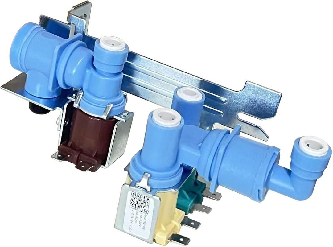 242252702 Refrigerator Water inlet Valve for Frigidaire Kenmore Electrolux Crosley, Fridge Water Valve replacement Parts 240531101 241734301 WV2702 AP5671757 240321801 K-76150, 