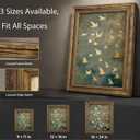 Vintage Gold Framed Wall Art, Golded Inspired Abstract Birds Canvas Prints, Flock of Flying Birds Picture Wall Decor, Rustic Farmhouse Minimalist Animals Poster Artwork for Living Room Bedroom, 24"L x 16"W
