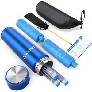 ONLYCARE Insulin Cooler Travel Case,60H(3-7 Pens), TSA Approved Medication Cooler for Travel, Diabetic Insulin Cooler with Gel Ice Pack, Anti-Freeze Medicine Travel Cooler Bag with Medical Alert Tag (Royal Blue)