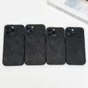 2 x LSL Case for iPhone 15 Plus Black Floral Flower Pattern Print Design Soft TPU Full Camera Lens Anti-Drop Anti-Scratch Shockproof Protective Slim Cover for Women Girls