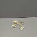 HOMOTEK 6 Pack Hinge Pin Bright Brass Door Stopper, Gold Door Stops, Adjustable Deluxe Heavy Duty Door Stopper 2-1/2"x1-3/4,with White Rubber Bumper Tips