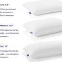 Purple Harmony Pillow Standard, Medium Feel, Med Height - Talalay Latex Foam Cooling Pillow for Combo or Side Sleepers, 360 Hex GelFlex Grid for No-Pressure Support and Luxurious Weightless Feel