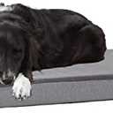 Barkbox Orthopedic Dog Bed with Memory Foam, Premium Comfort for Dogs and Puppies, Dog Beds for Joint Relief and Restful Sleep, Durable and Easy to Clean - Grey, Medium