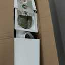 6 ft Fake Palm Tree Faux Areca Palm Plants with Full Lifelike Palm Leaves Realistic Trunks Fake Tropical Palm Tree for Indoor Home Office Outdoor Yard Dcor with Tall Trapezoidal Prism White Pot 2 PCS