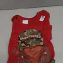 Unbothered Black Woman with Locs Camo T-Shirt (Red,Small)