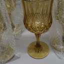 Plastic Wine GlassesPlastic Goblets Vintage Style Cordial Drinking Glasses for Wedding Reception, Grand Event Party Supplies (12, Gold)