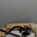 Bonpally Curved Shower Curtain Rod for Bathroom, 40-72 Inches Adjustable Curved Shower Rod, 0.9MM Aluminum Shower Curtain Rod with Rotating Brackets for Extra Shower Space, Need to Drill, Black