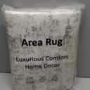 2x3 Washable Area Rug Beige Grey Abstract Entryway Kitchen Throw Rug Neutral Modern Non Slip Soft Low Pile Small Carpet for Bathroom Living Room Bedroom