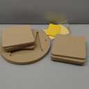 Gkesgm 2 Pcs 12" Round Pottery Wheel Bats and 8 Pcs 7" Square Inner Bats with 1Pc Batmate for Potters and Clay Artists,Ceramic Bat System for Clay Making and Sculpting