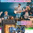 Karaoke Machine for Adults, Portable Karaoke System with 2 Wireless Microphones, 40W Speaker with DSP, Echo & Reverb, 7-Colorful Light Modes, Home Party & Outdoor Singing