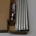 Heavy Duty Curtain Rods for Windows 72 to 144 Inch, 1 Inch Silver Curtain Rods for Outdoor, Farmhouse, Bedroom, Kitchen, Living Room, Adjustable Easy Install Drapery Rod (A2,Silver,30"-150")