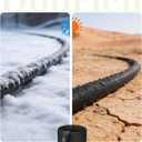 Garden Hose, Lightweight, Ultra Flexible, Durable, Kink-Free Water Hose - Made of TPU, Drinking Water Safe Material, Non-Shrinking, Easy to Store, All-Weather, Black (50 FT)