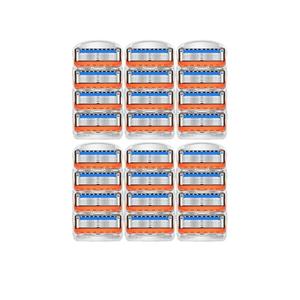 Manual Razor For Men Five Layers Blades Men Shaving Stainless Steel Blades, Compatible For Fusion5(16 pcs blade)
