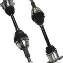 2PCS CV Axle Shaft for Chevrolet Silverado Suburban Avalanche 1500 Tahoe Cadillac Escalade ESV EXT GMC Sierra Yukon XL K1500 K2500(4WD 6-Lug), Front Left Right CV Driveshaft Assembly 66-1009 601009