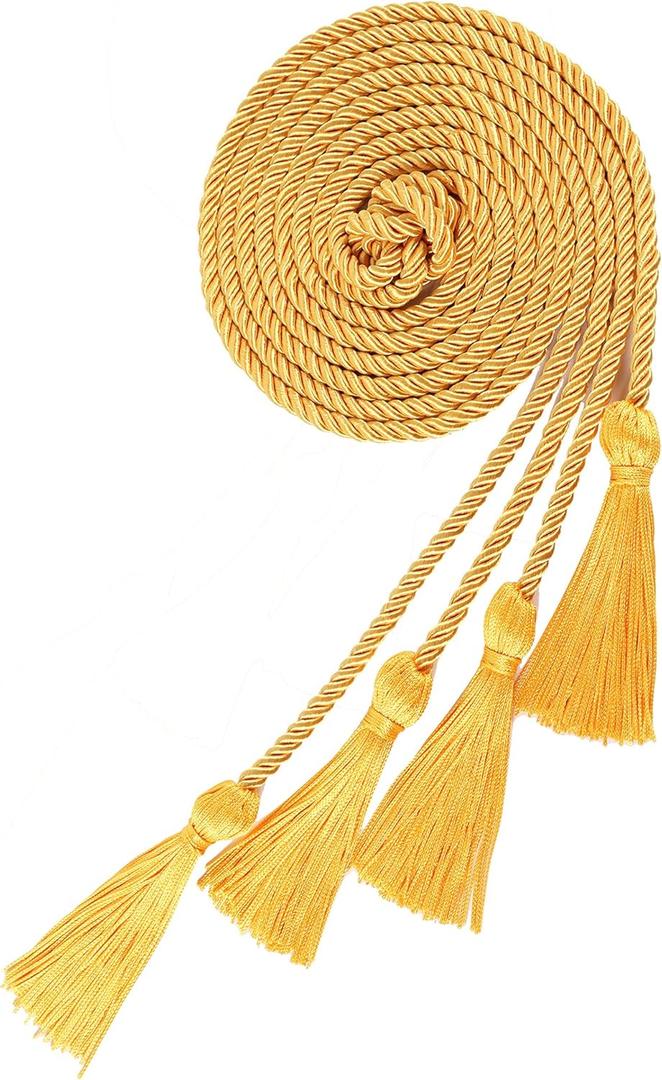 Double Gold Graduation Honor Cords for Graduation 2025, National Honors Society Gold Cords