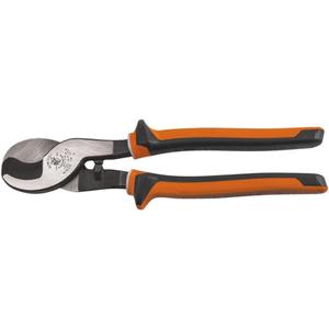 Klein Tools 63050-EINS Electricians Insulated Cable Cutter, Made in USA, Cuts Aluminum, Soft Copper and Communications Cable