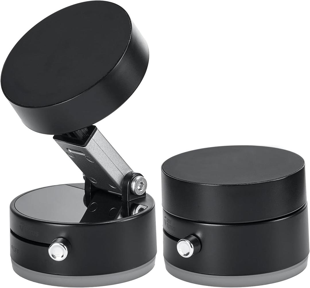 JOYTUTUS Shower Phone Holder, Reusable Suction Cup Phone Mount for Shower, Mirror, Kitchen, Window & Bathroom, Shower Phone Mount Compatible with iPhone 16, 15, 14, 13, 12 & All Phones, Black, 1 Pack