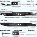AB2101D Lawn Mower Blade - 21 Inch Mulching Lawn Mower Blade Kit Compatible with EGO Lawn Mowers LM2130 LM2130SP LM2133 LM2135SP LM2150SP LM2156SP