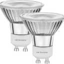 LED GU10 Range Hood Light Bulbs, LED Stove Appliance Light Bulb, Kitchen Light Replacement Halogen Light Bulb, 50W Equivalent, Warm White 3000K, 6W 550 Lm, Dimmable,Waterproof IP65 Pack of 2