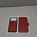 TUCCH Detachable Case Wallet for iPhone 17 Pro (6.3") 2025, Wrist Strap | 4 Card Holders RFID Blocking | Wireless Charging | Stand | 2-in-1 Magnetic | PU Leather | Shockproof Folio Cover | Dark Red