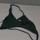 Aoxjox Women's Workout Sports Bras Fitness Metamorph Sienna Twist Bra Yoga Crop Tank (Storm Green, Small)