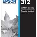 EPSON 312 Claria Photo HD Ink Standard Capacity Black Cartridge (T312120-S) Works with Expression Photo XP-8500, XP-8600, XP-8700, XP-15000