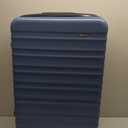 Amazon Basics 30" Hardside Large Checked Luggage with Multi-directional Wheels, Expandable for Up to 15% More Space, Scratch-Resistant Hardshell, Navy Blue