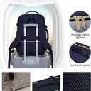 LOVEVOOK 40L Travel Backpack for Women & Men, Airline Approved Carry On Luggage with 3 Packing Cubes, TSA Overnight Bags, Waterproof Personal Item Bag, Weekender Essentials Backpacks fits 17" Laptop